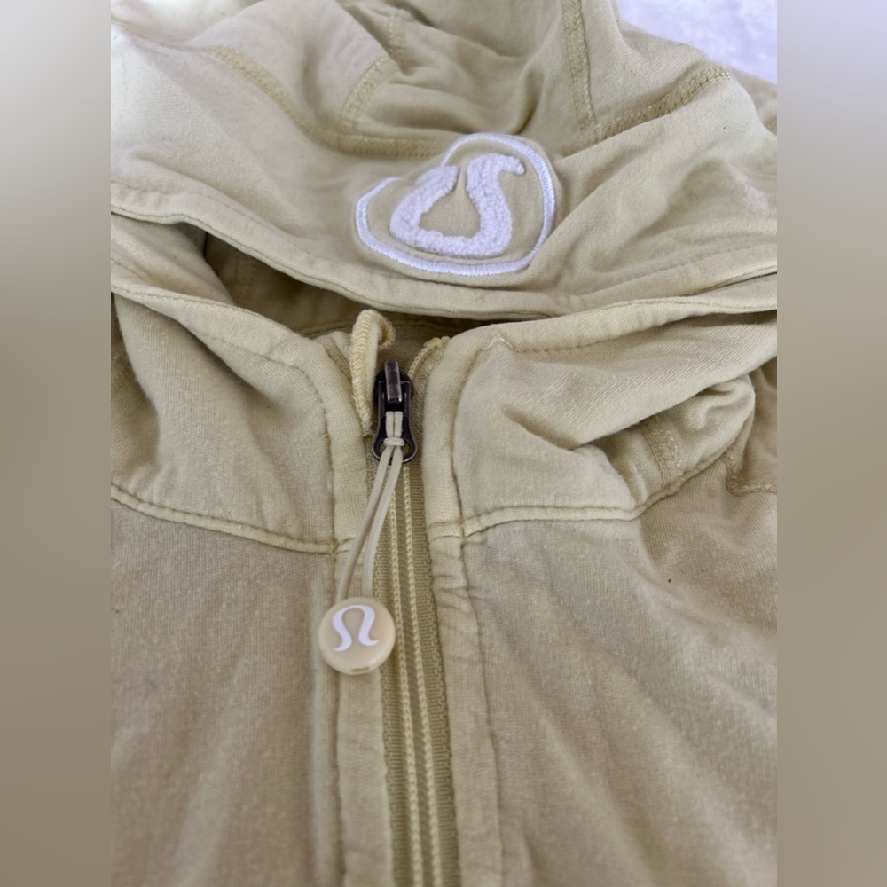 Lululemon Yellow Stretchy Zip-up